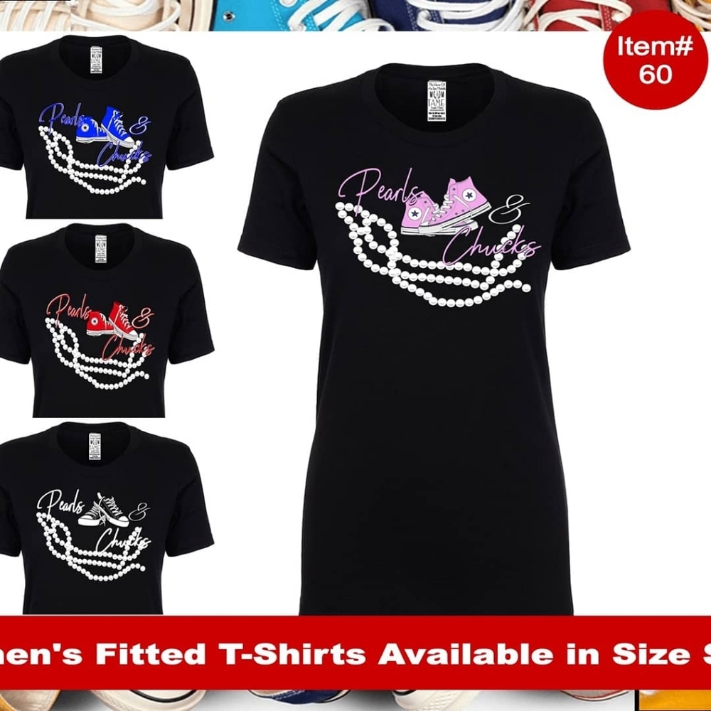 Chuck's & Pearls Graphic Tee